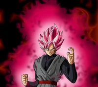 Goku como Super Saiyan Rose con Aura Ardiente