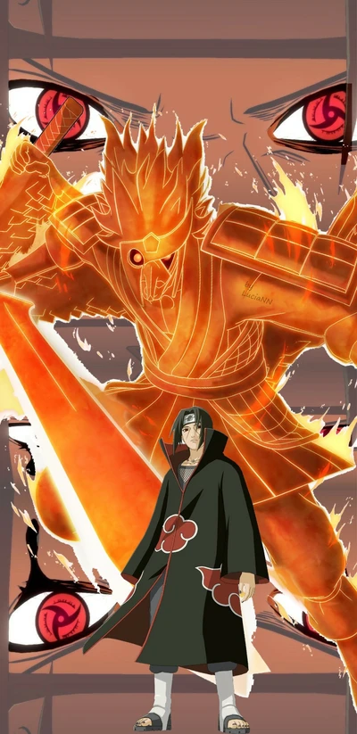 itachi, naruto, sasuke, susanoo