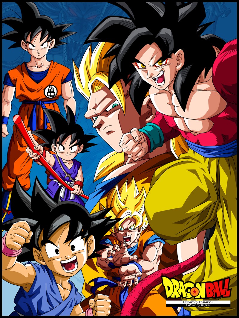 Постер драгонболл z (аниме, anime, драконий жемчуг, dragon ball, goku)