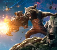 galaxy, groot, guardians, guardians of the galaxy, marvel wallpaper