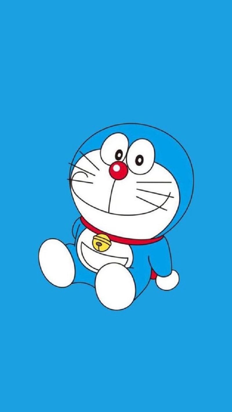 Мультяшный кот с ошейником и воротником на шее (аниме, anime, дораэмон, doraemon)