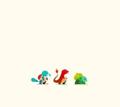 bisasam, bulbasaur, glumanda, charmander, nintendo