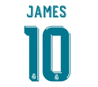 Design du maillot du Real Madrid avec le numéro 10 de James Rodríguez