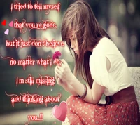 alone, girl, miss you, missing you, thinking wallpaper