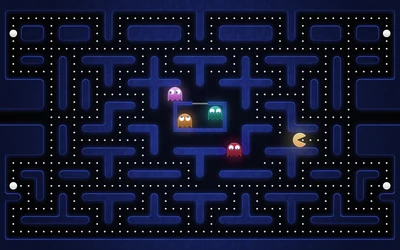 пак ман, pac man, аркадная игра, ретрогейминг, узор