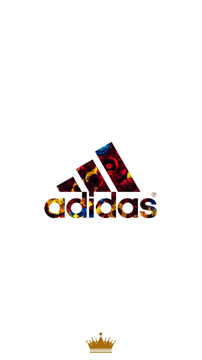 Логотип adidas с короной сверху (король, логотип, nike, спорт, трипи)