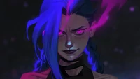 Jinx from Arcane: A Dark and Captivating Portrait