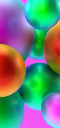 Vibrant Abstract Circles: A Play of Light and Color