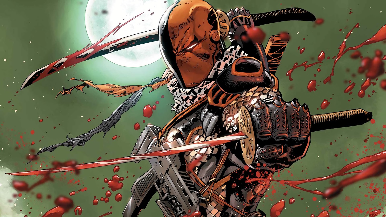 Téléchargez le fond d'écran deathstroke, katana, dc comics, bandes dessinées