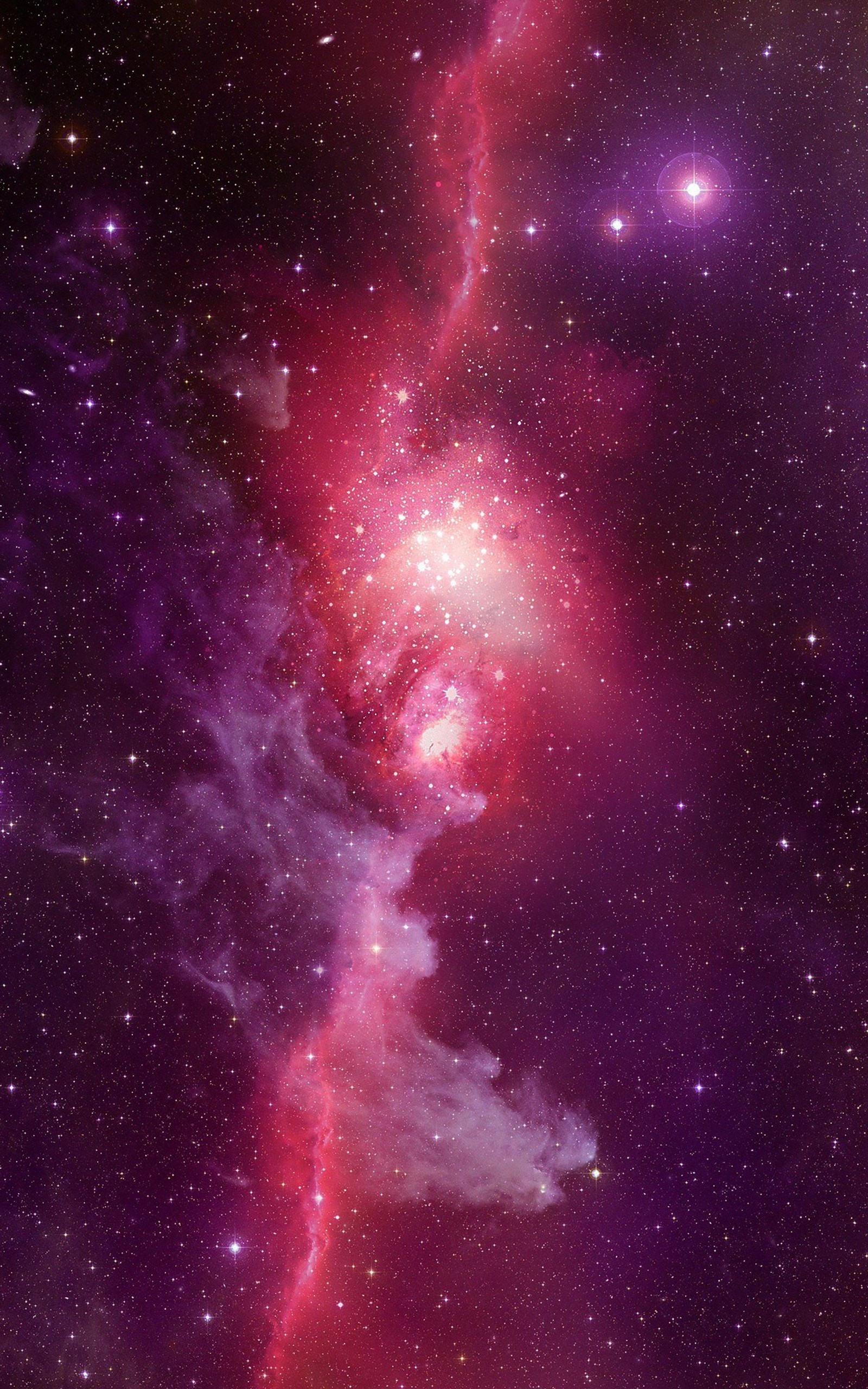 Baixar papel de parede galáxia, nebulosa, espaço sideral, rosa, objeto astronômico