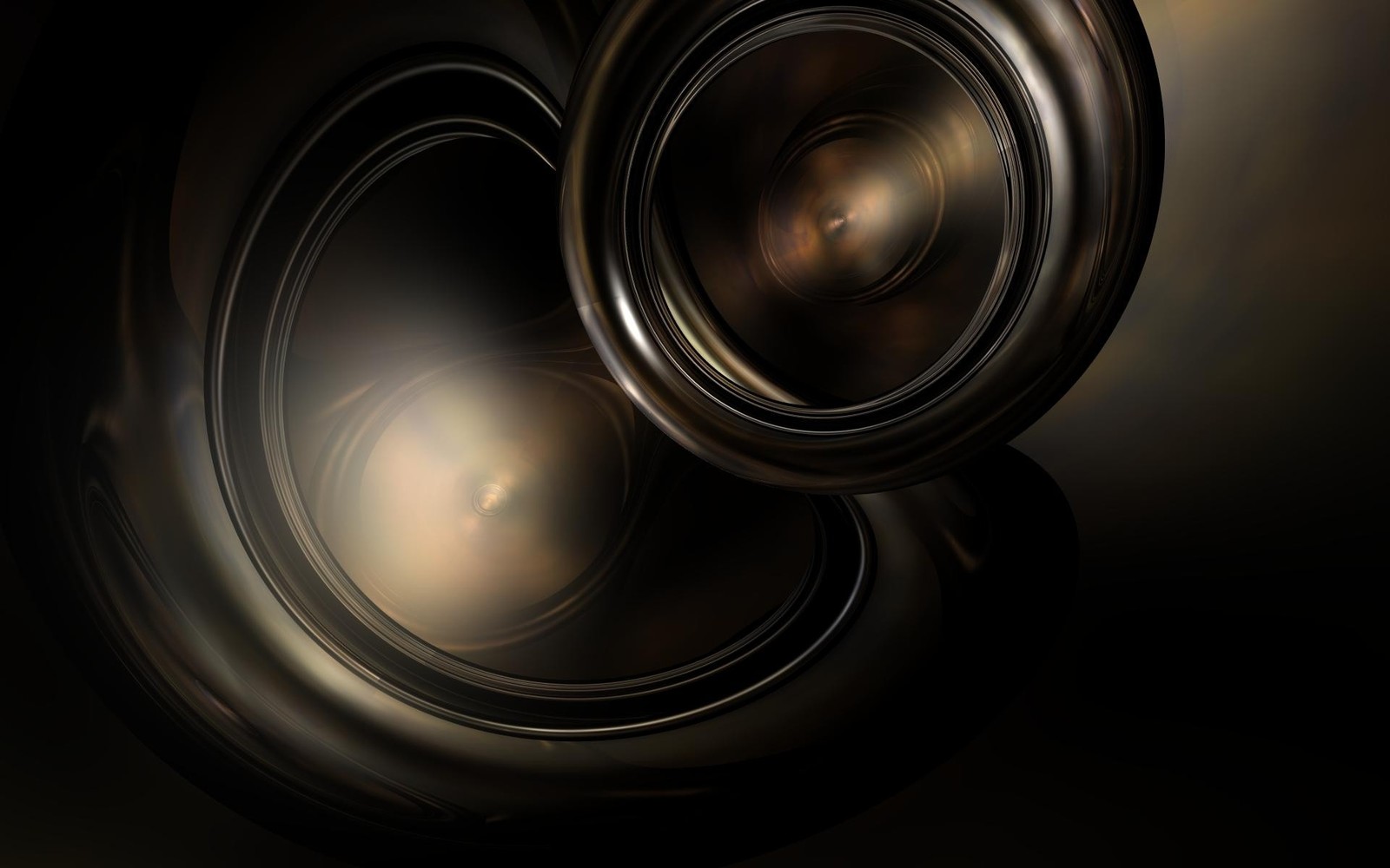 A close up of a speaker with a black background (light, circle, camera lens, dark, lens)