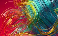 Vibrant Fractal Waves: A Dance of Colorful Lines