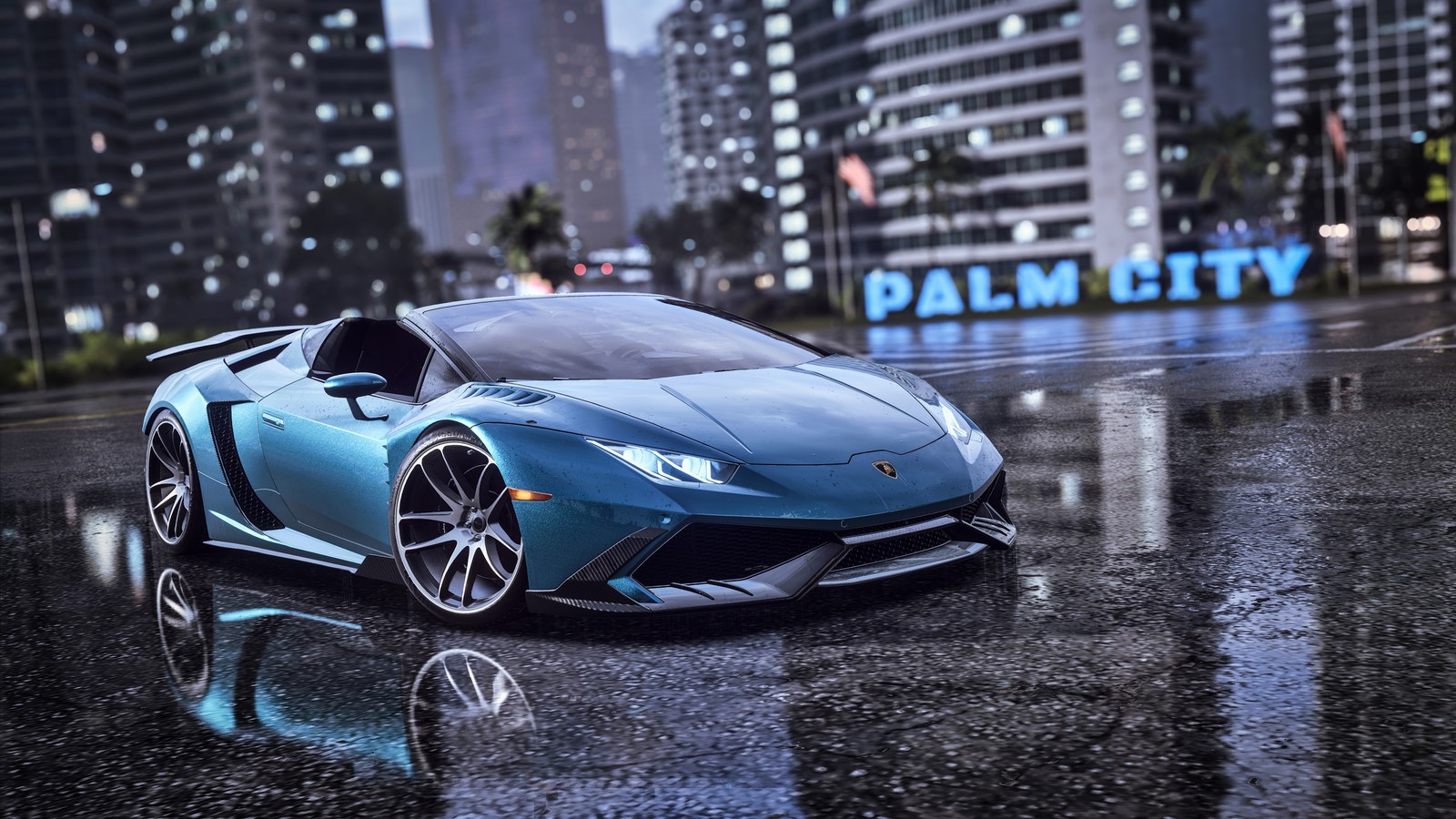 Скачать обои ламборгини уракан, lamborghini huracan, need for speed heat, nfs, 5k