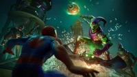 green goblin, spider man, fortnite, battle royale, video game wallpaper