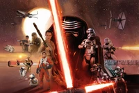 Epic Showcase of Characters and Battles in Star Wars: The Force Awakens