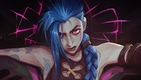 arcane series, tv series, arcane, jinx, lol wallpaper