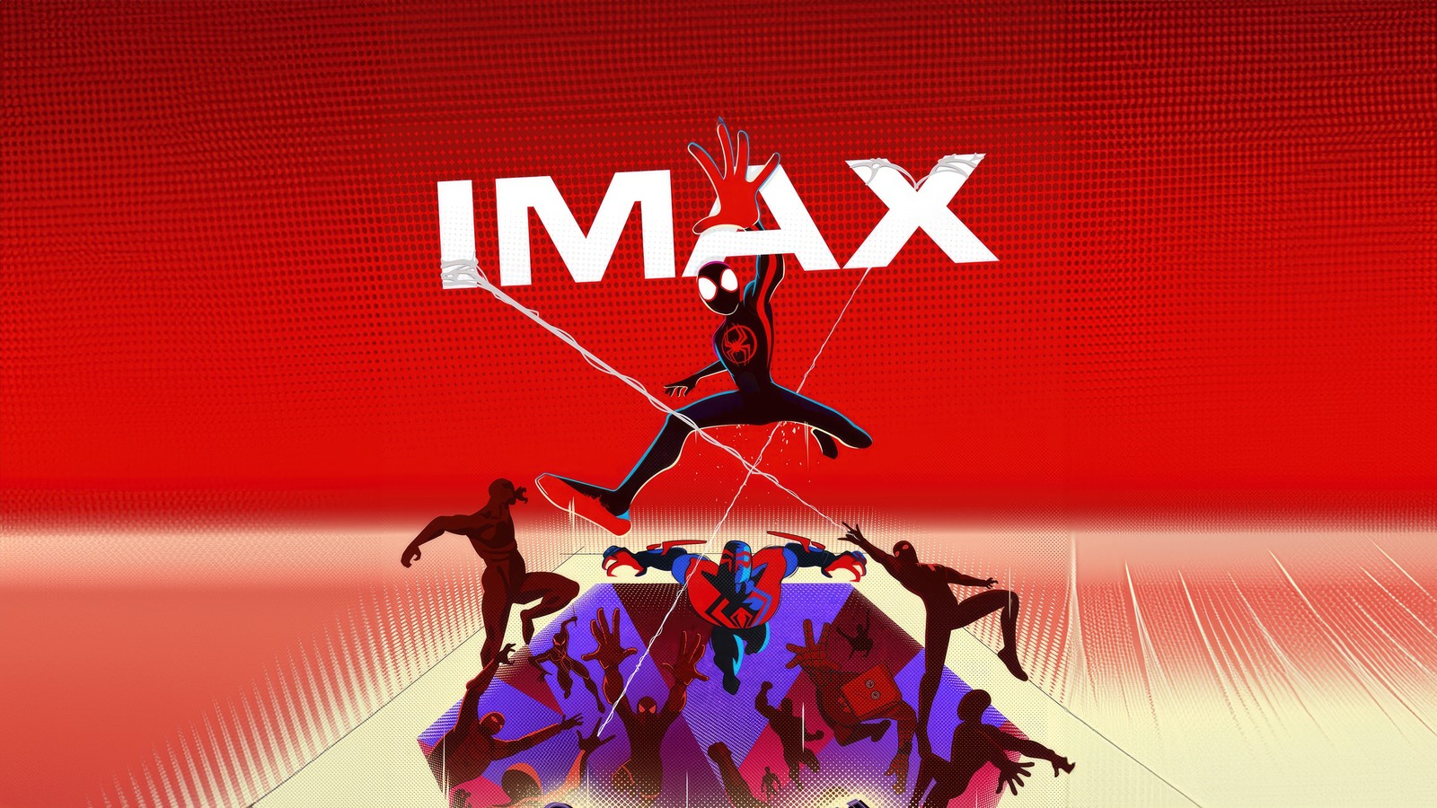 Скачать обои человек паук через вселенные, spider man across the spider verse, постер imax, 5k, 8k