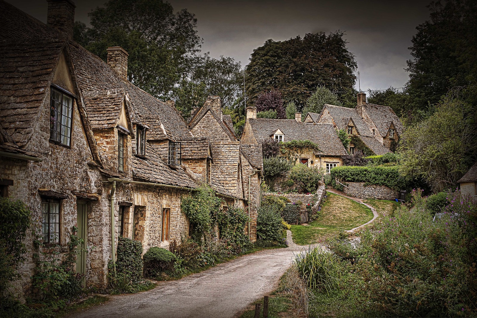 Скачать обои бибури, bibury, коттедж, лондон, london