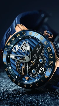 bleu, voitures, horloge, clocks, el