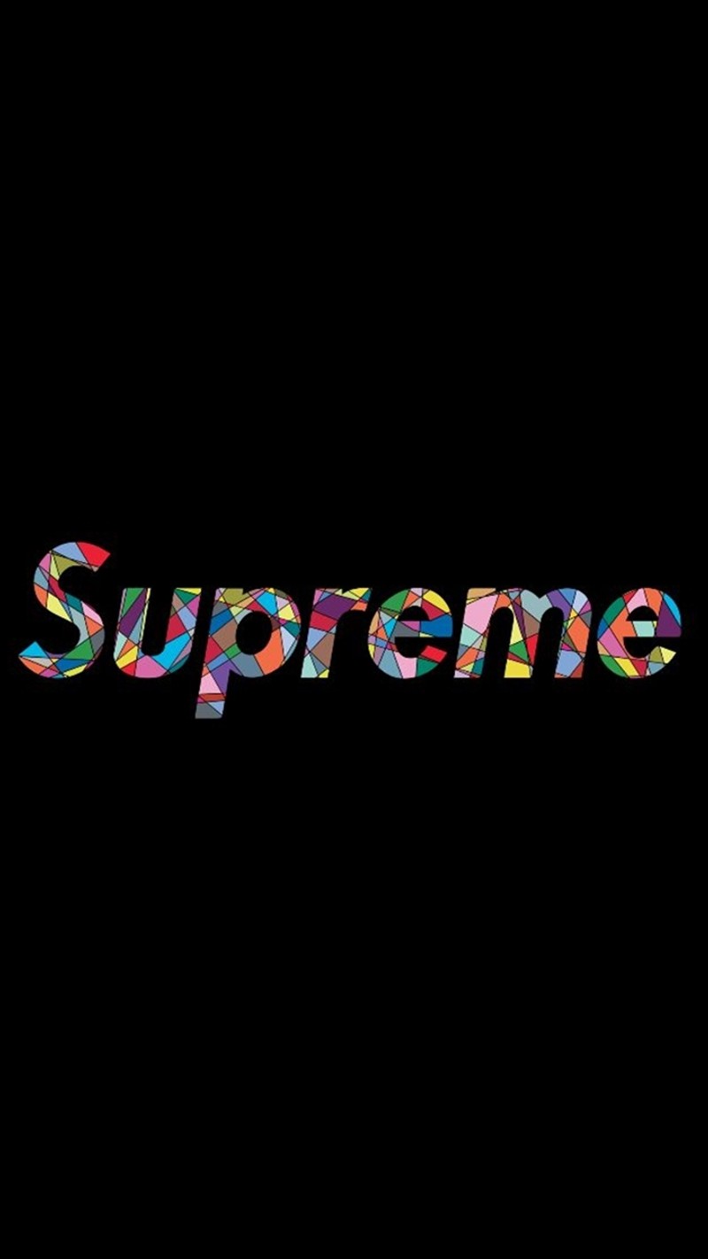 Обои supreme для iphone (чёрный, космос)