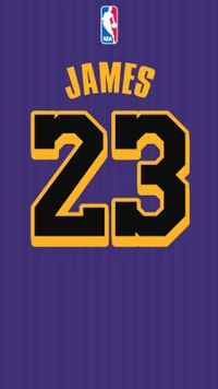 Diseño de la camiseta de LeBron James #23 Lakers