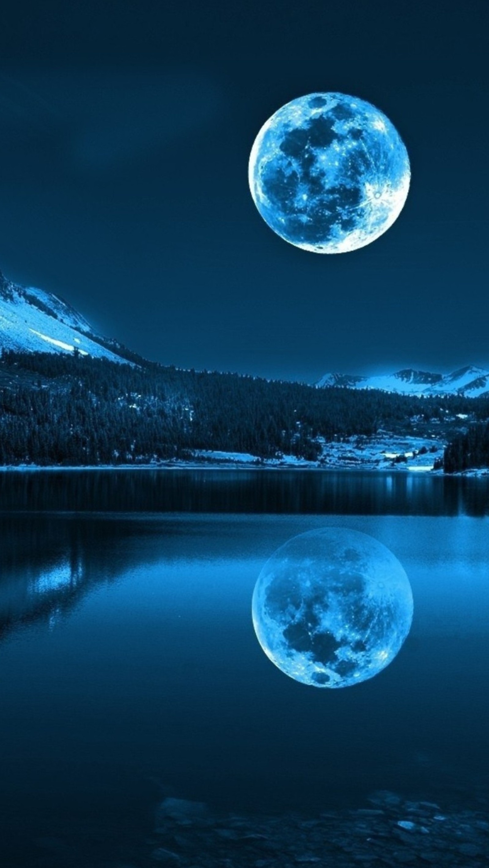 full, moon, nature, sky wallpaper