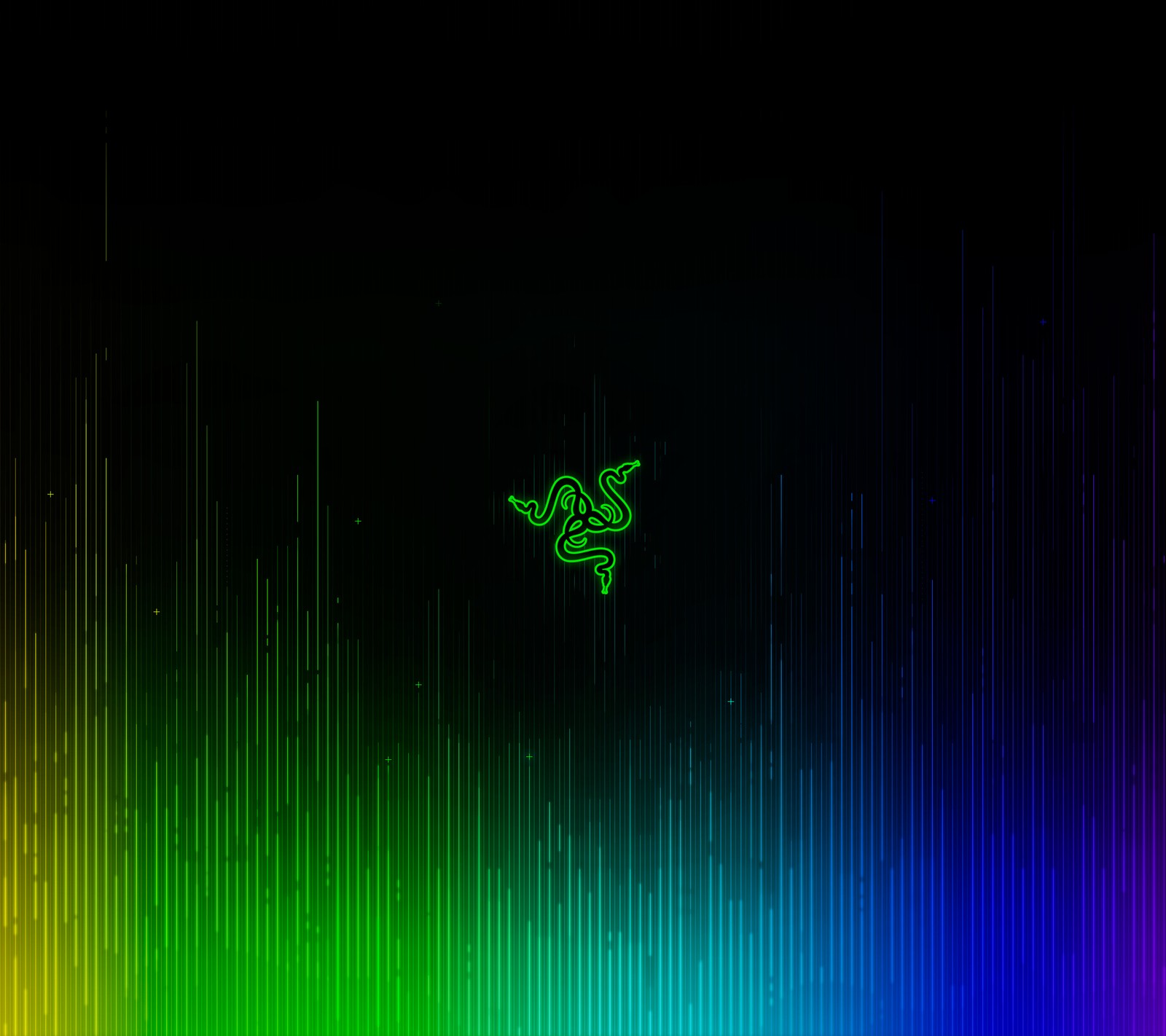 A close up of a computer mouse on a colorful background (abstract, color, colour, logo, razer)