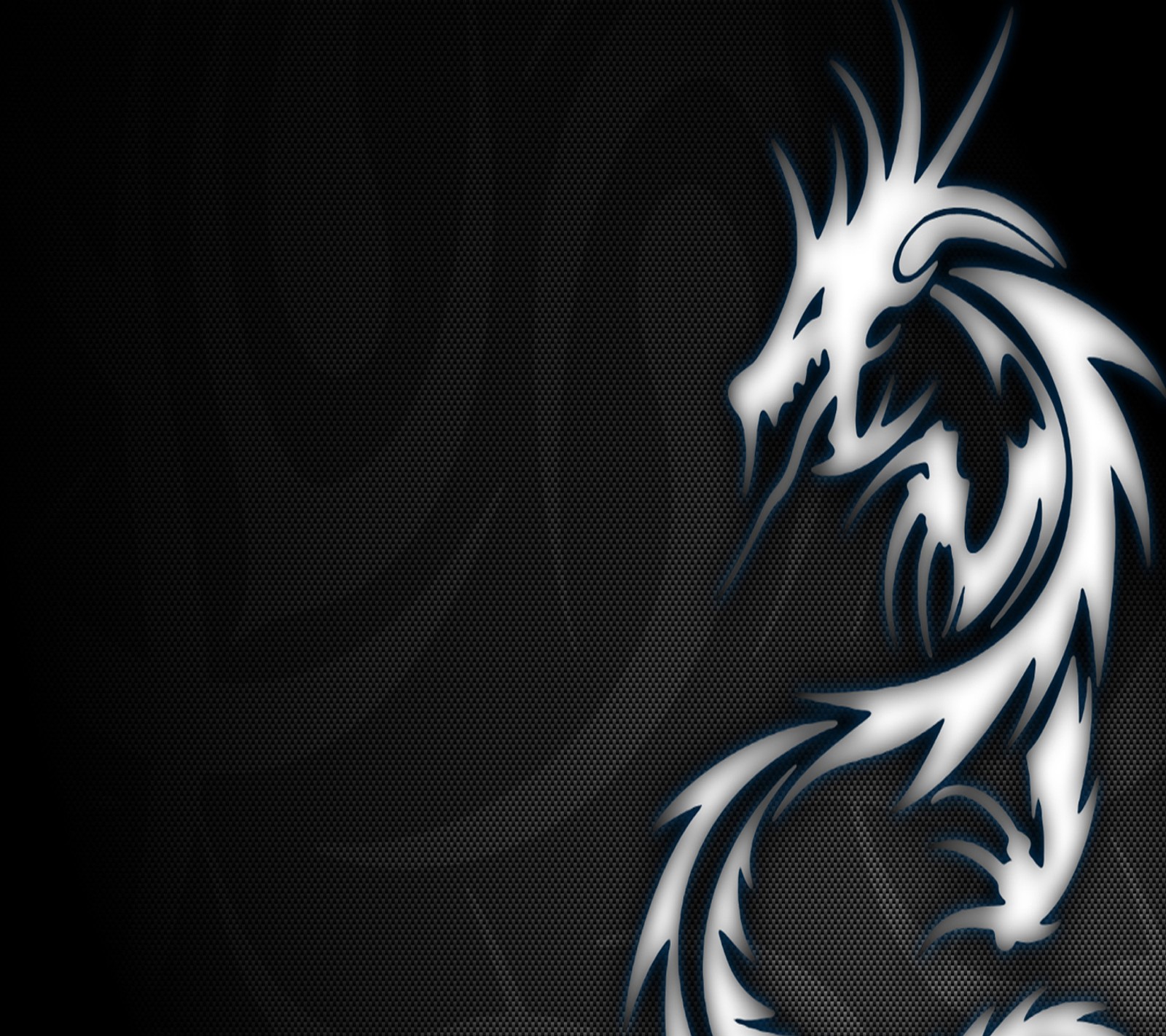 A close up of a dragon on a black background with a swirl (dragon, wallpaper)