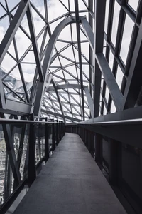 farm, line, skyway, building, symmetry