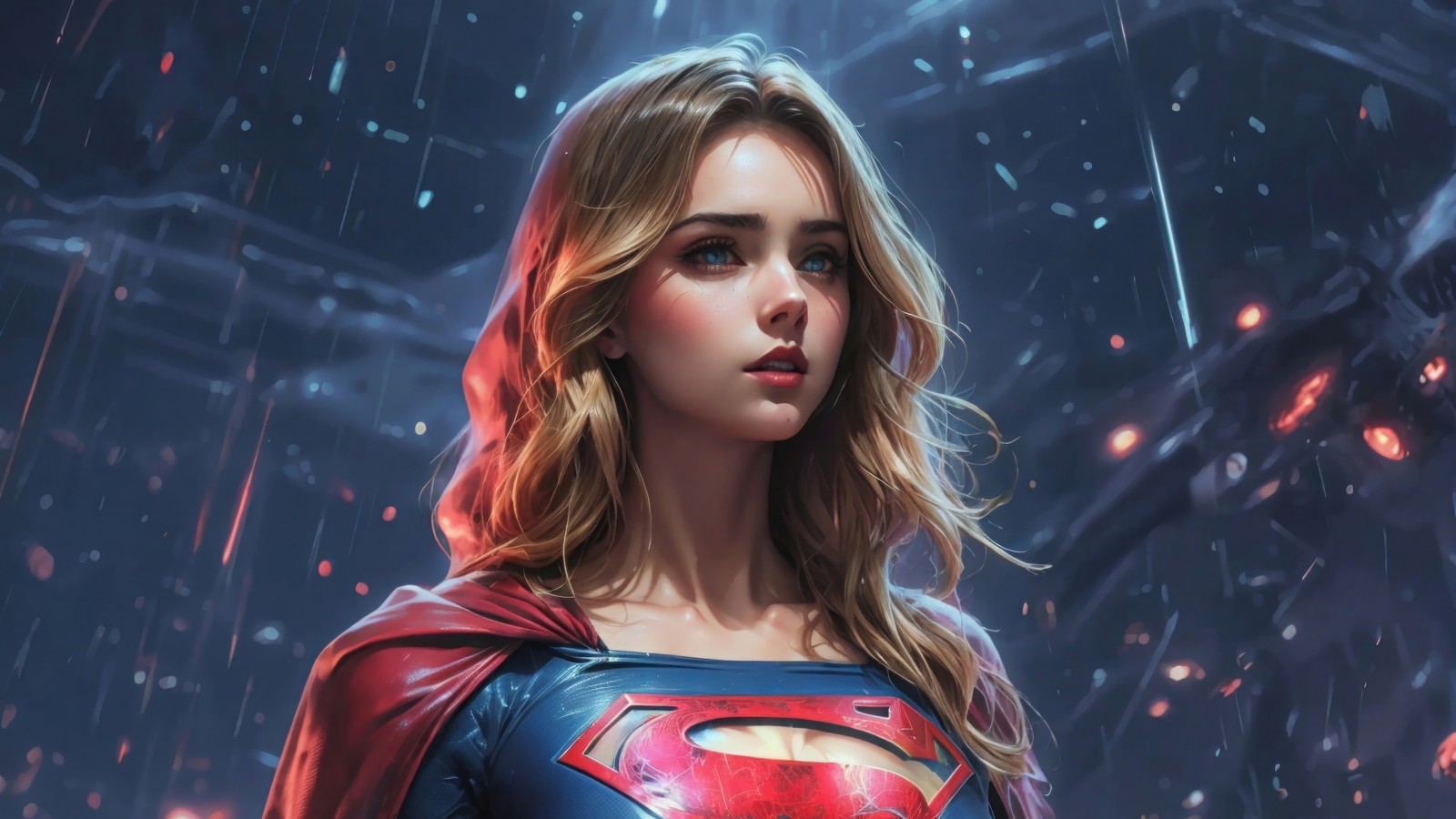 supergirl, dc, comics, superhero, blonde wallpaper