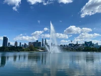 petronas türme, kuala lumpur, berglandschaft, wasserressourcen, wasser