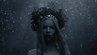 Anya Taylor-Joy as Olga in a Dark Forest, Captured in Ethereal 4K