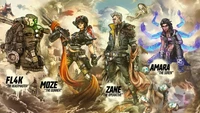 borderlands 3, video game, fl4k, moze, zane wallpaper