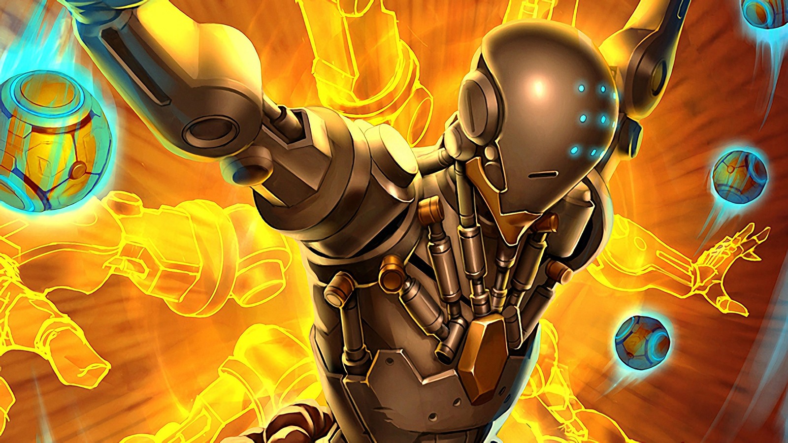 zenyatta, overwatch, video game wallpaper