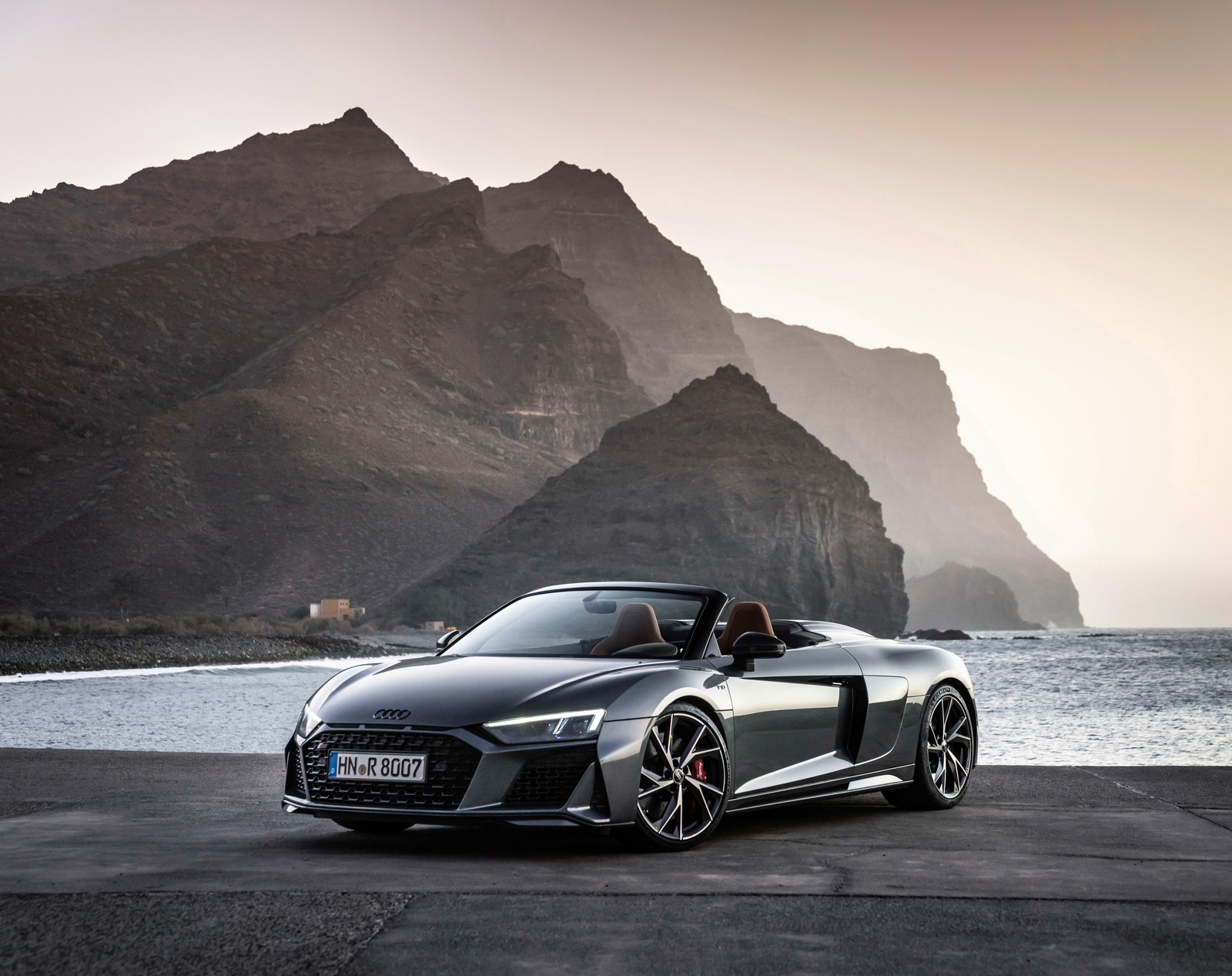 Скачать обои audi r8 spyder v10 производительность rwd, audi r8 spyder v10 performance rwd, 8k, 2021, 5k