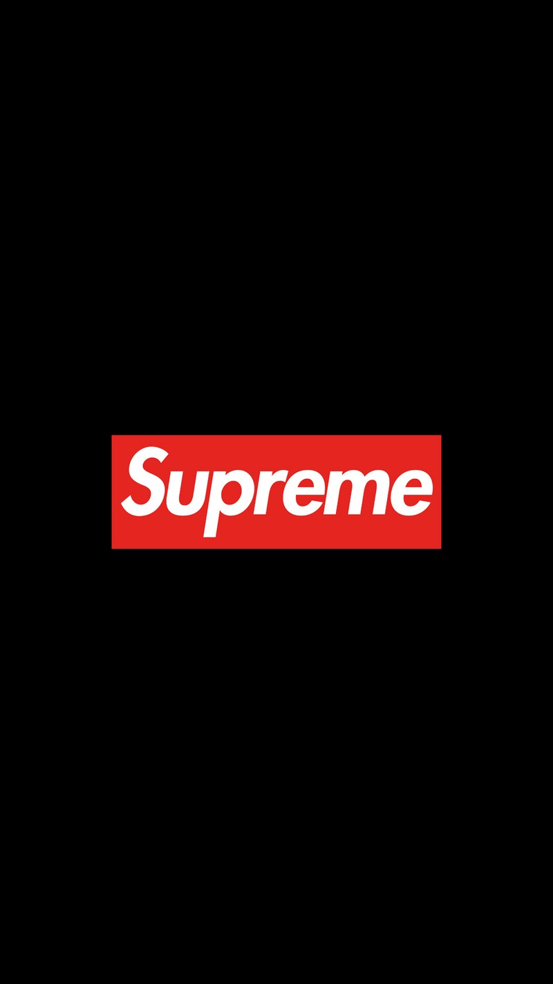 Логотип supreme на черном фоне (supreme, логотип supreme)