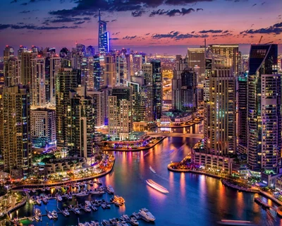 Dubai's Vibrant Nightscape: A Harbour of Lights and Luxury