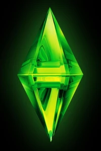 génial, diamant, épique, jeu, vert