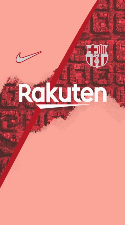 Tercera equipación del FC Barcelona 2023-24 con los logotipos de Nike y Rakuten.