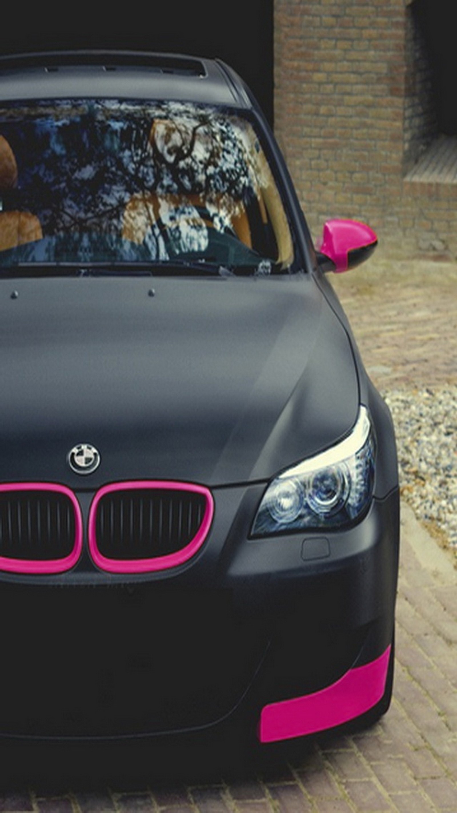 black, bmw, pink Download Wallpaper