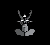 Stylized Mazinger Robot Head Illustration