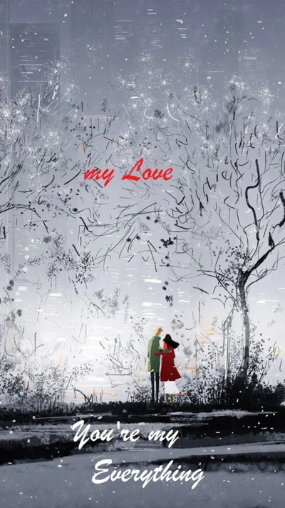 cute, love, lovers, paint