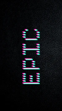 Epic Neon Text on Black Leather