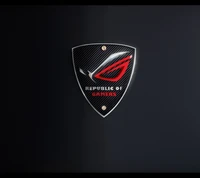 asus, computadora, logotipo, rog