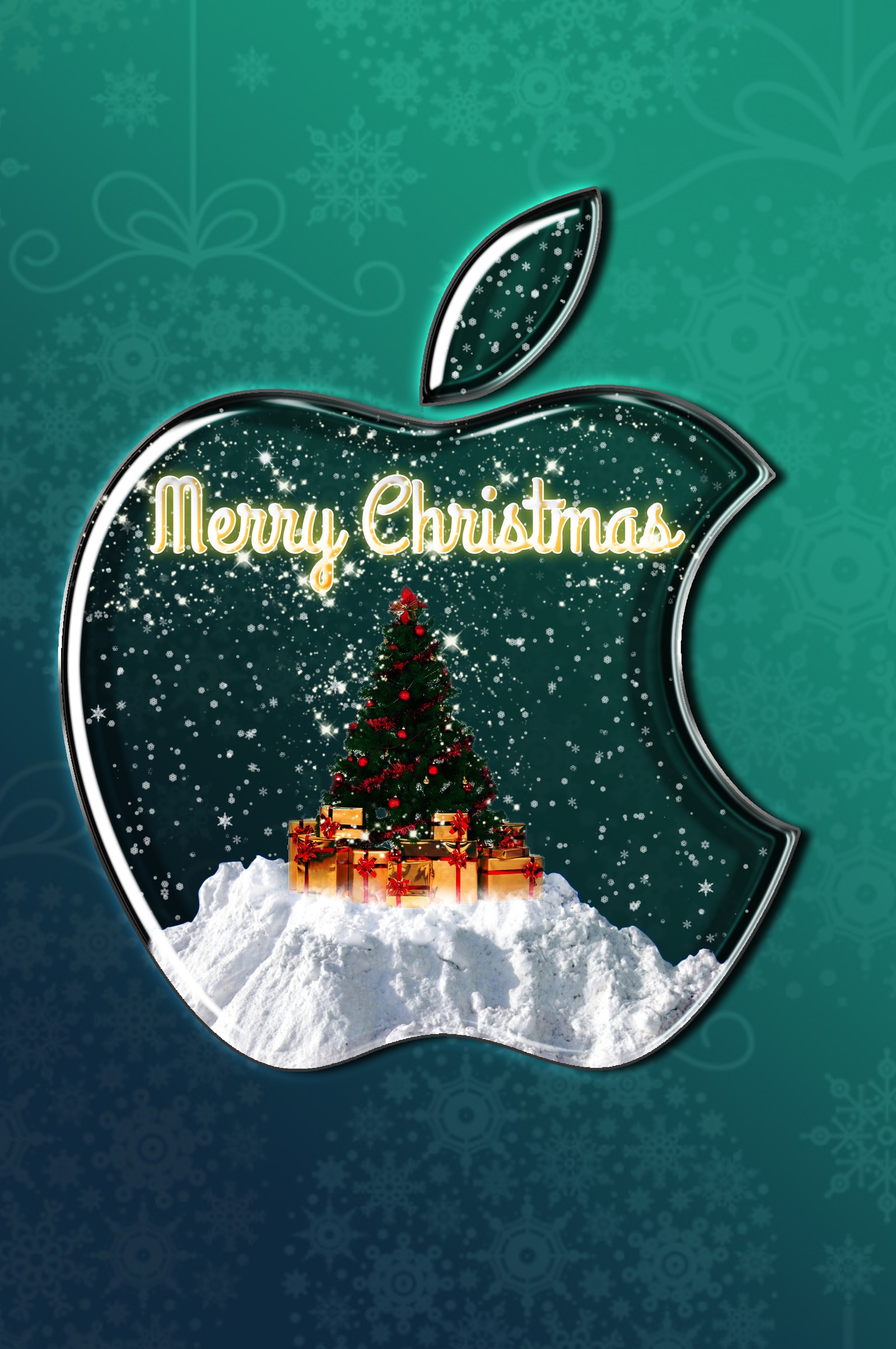 Merry christmas apple wallpapers - screenshote (apple, christmas, happy, mac, merry)