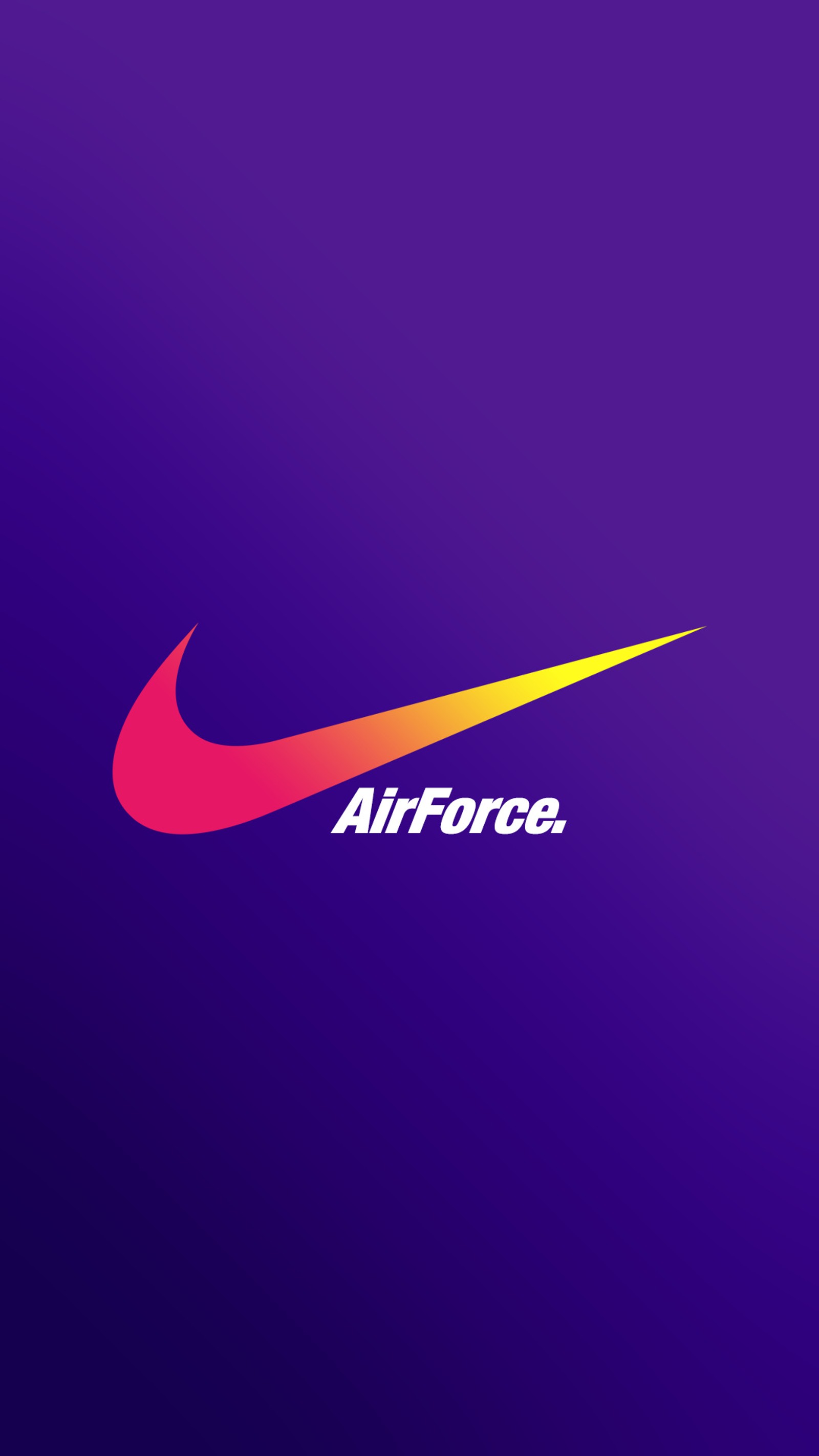 Um close de um logo da nike roxo em um fundo roxo (cr7, messi, minimalista, nike, nikes)