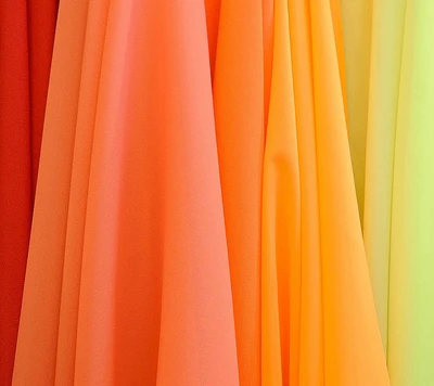 Soft Drapes of Warm Colors: Orange to Yellow Gradation