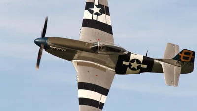 североамериканский p 51 мустанг, north american p 51 mustang, самолёт, авиация, пропеллер