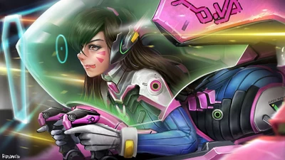 D.Va in Aktion: Kämpfen in ihrem Mech aus Overwatch