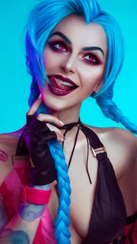 косплей, cosplay, league of legends, костюм, парик